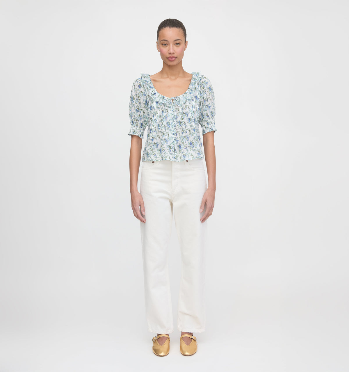 The Camri Top in English Daisy
