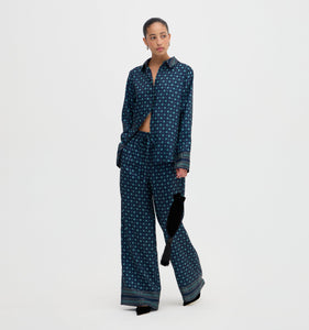 The Maxime Pant in Juniper Foulard