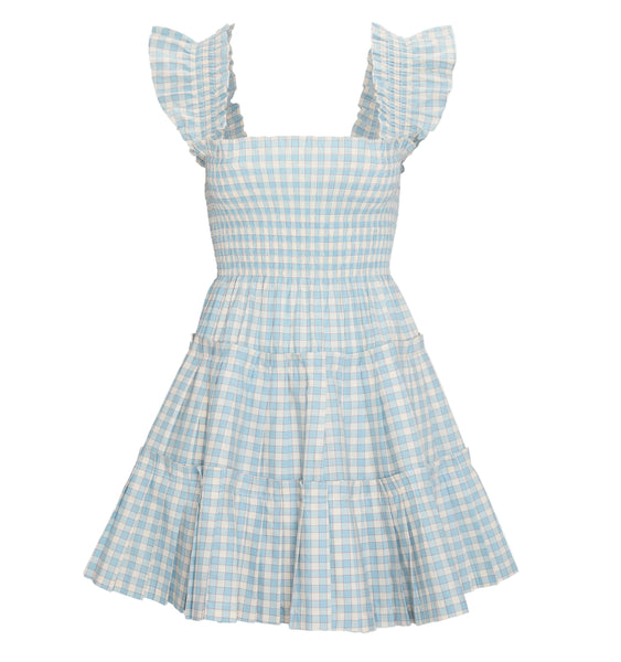 Hill House Home Women's The Charlotte Nap Dress - Blue Red Gingham - Size Small