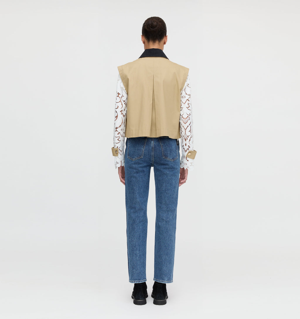 The Clarisse Jacket in Khaki Canvas