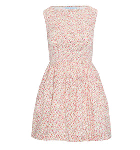 The Cosima Mini Nap Dress in Ivory Geo Ditsy