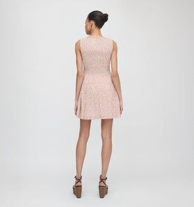 The Cosima Mini Nap Dress in Ivory Geo Ditsy