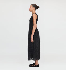 The Cosima Nap Dress in Black Fil Coupe