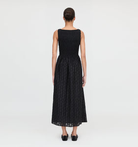 The Cosima Nap Dress in Black Fil Coupe