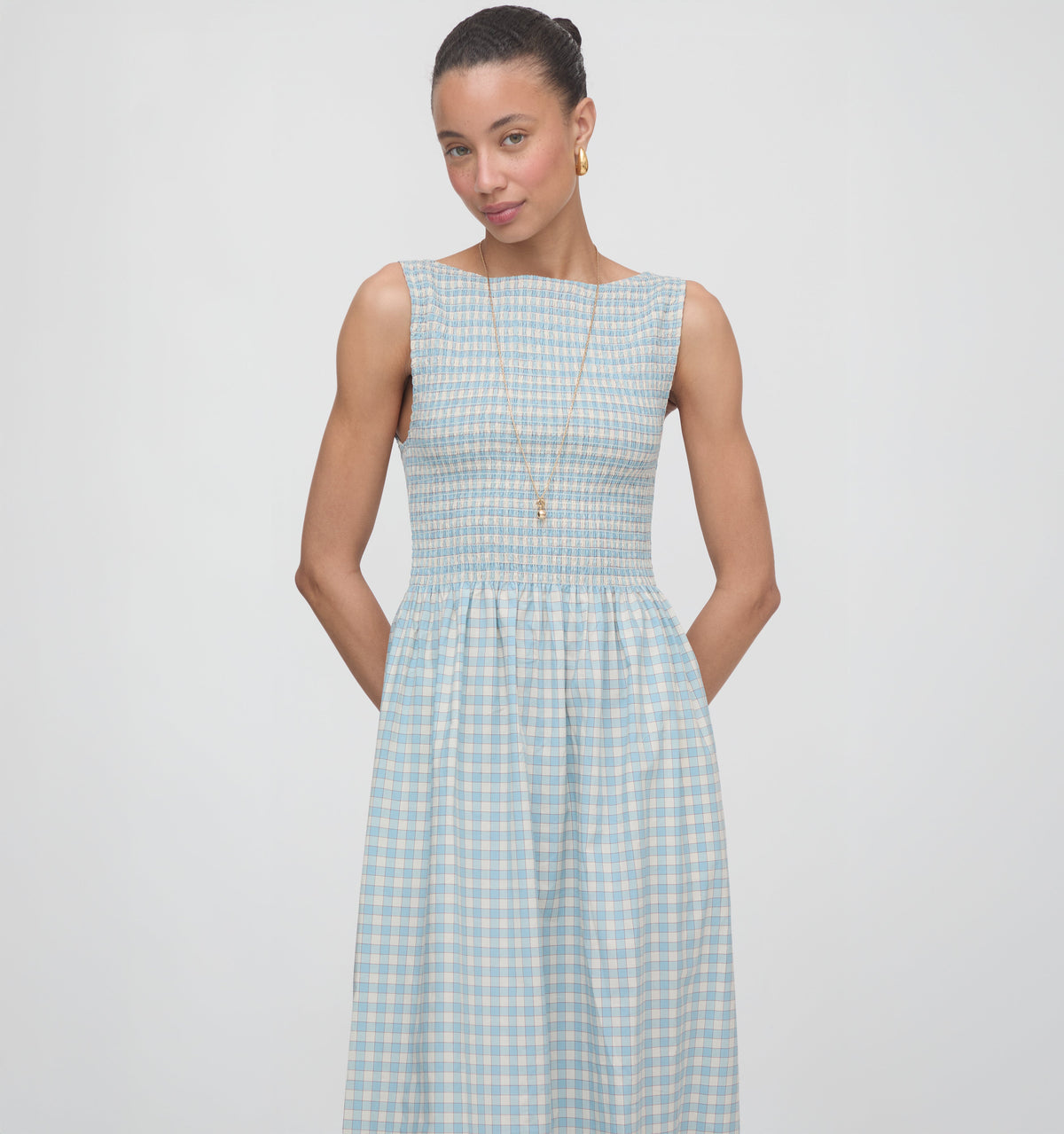 The Cosima Nap Dress in Blue & Red Gingham