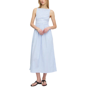 The Cosima Nap Dress in Blue/White Stripe