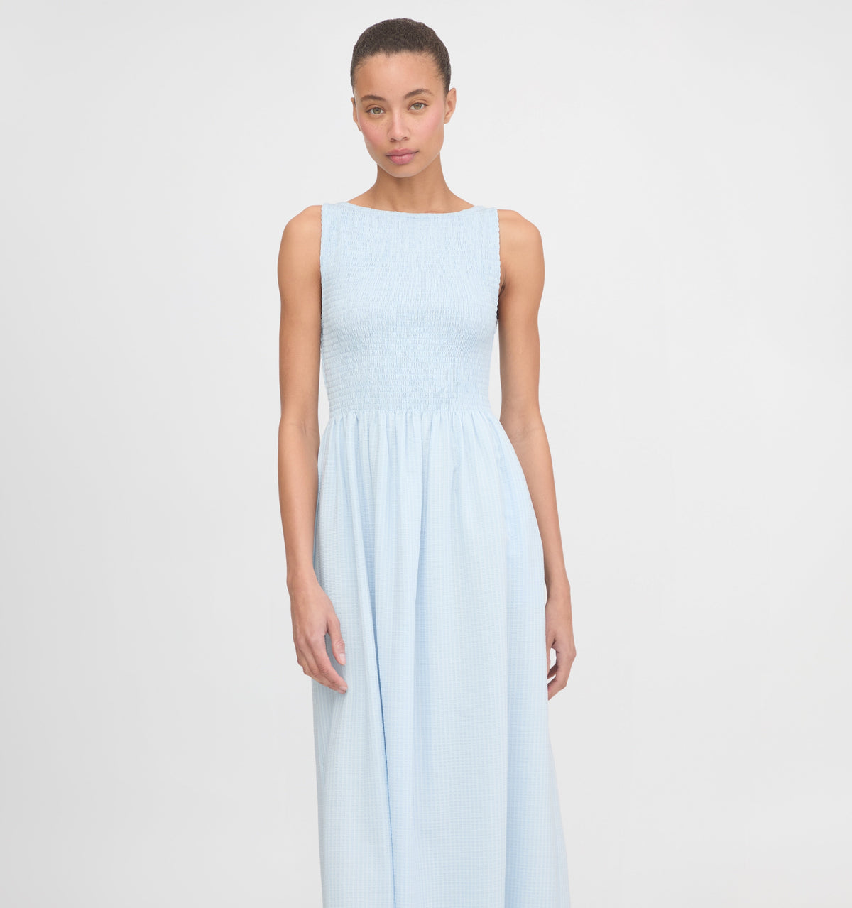 The Cosima Nap Dress in Pale Blue