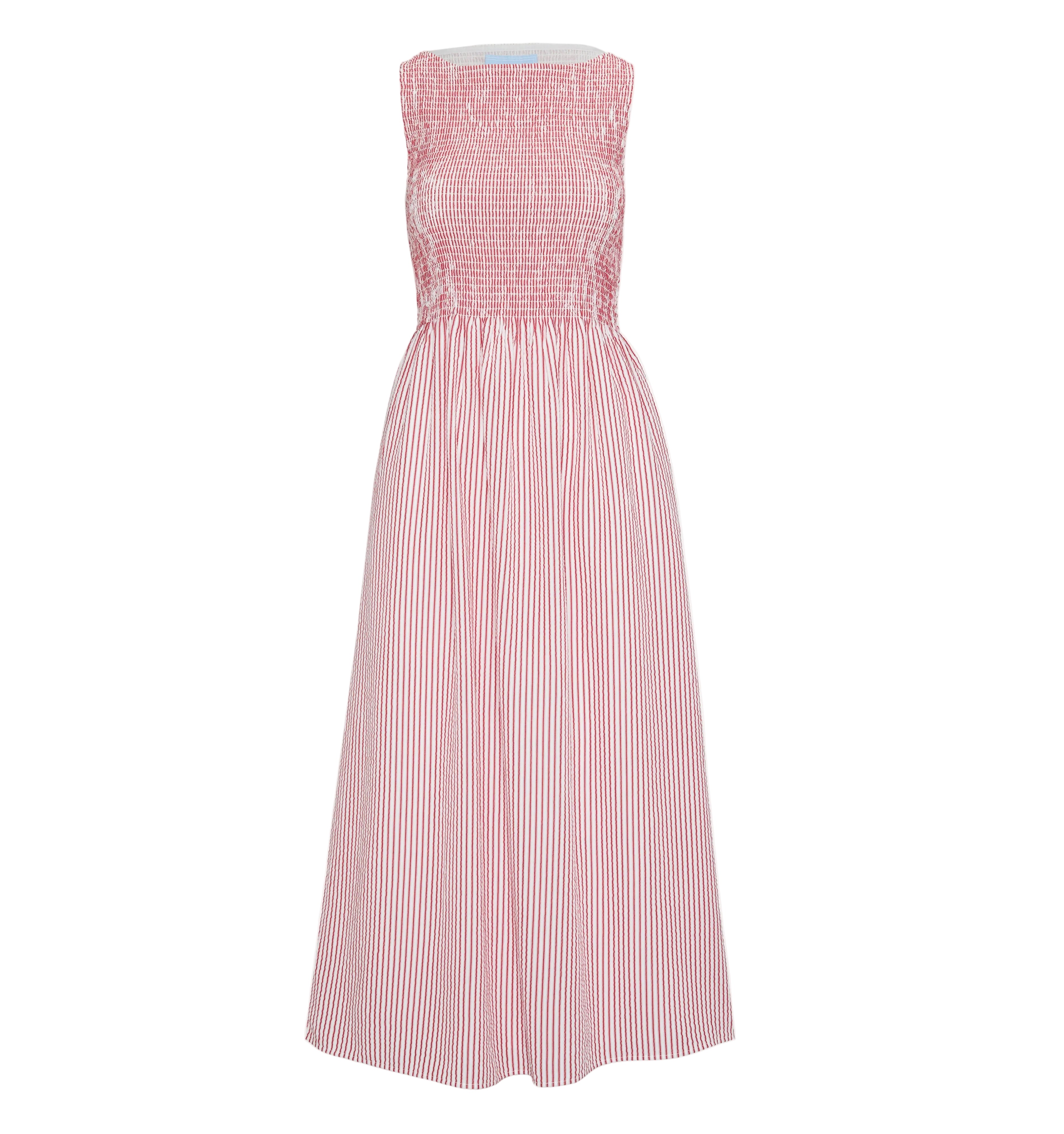 The Cosima Nap Dress in Red Ticking Stripe