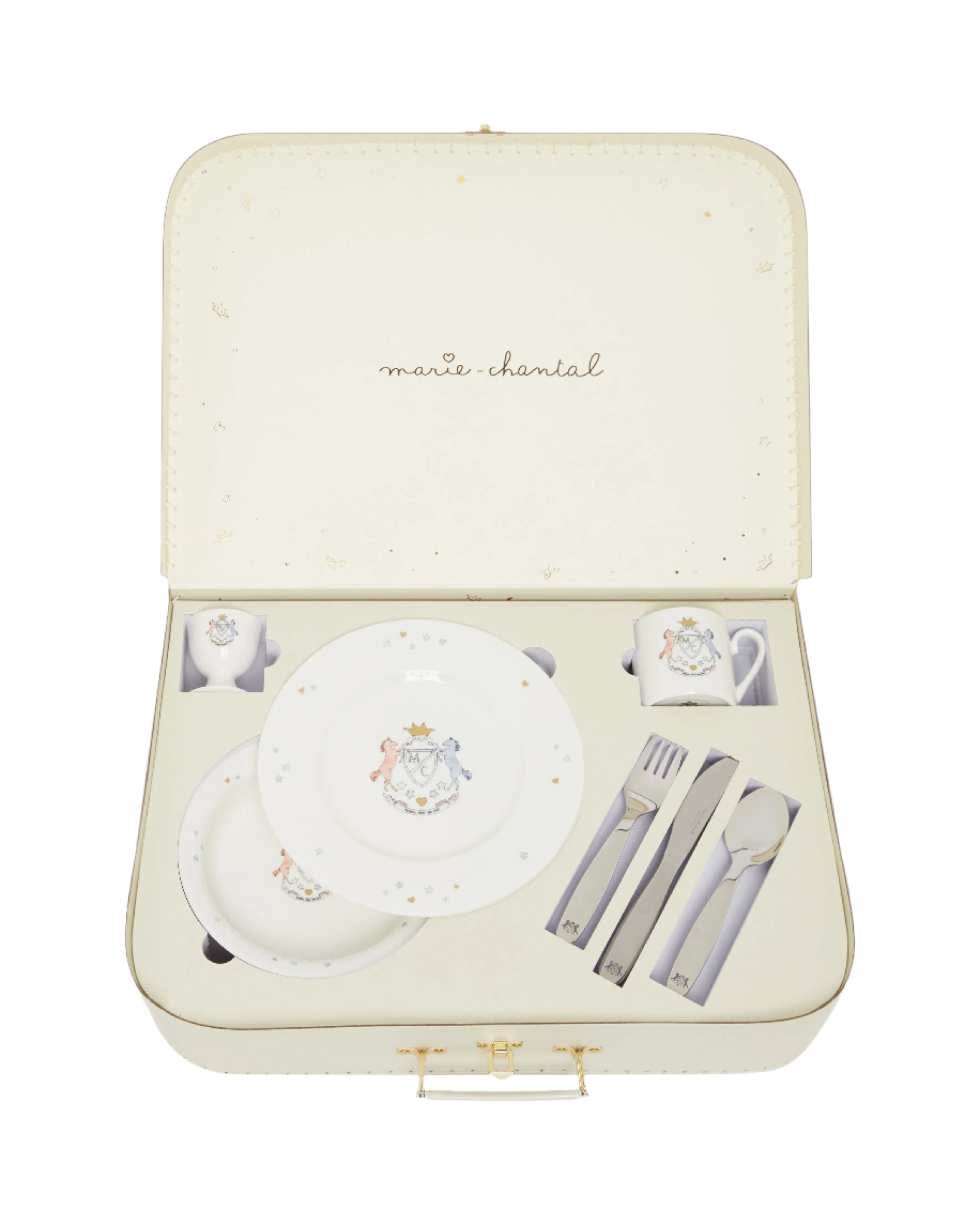 The Crest Collection Breakfast Suitcase Set