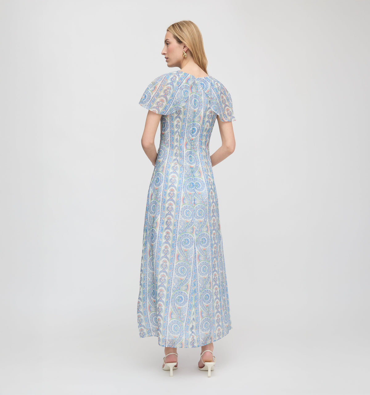 The Davina Dress in Blue Corsica Paisley
