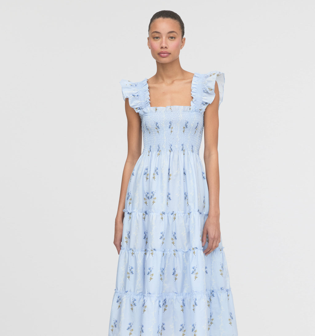 The Ellie Nap Dress in Bluebell Waltz