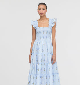 The Ellie Nap Dress in Bluebell Waltz