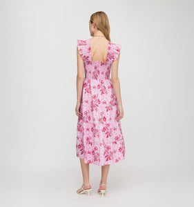 The Ellie Nap Dress in Pink Delft Bouquet