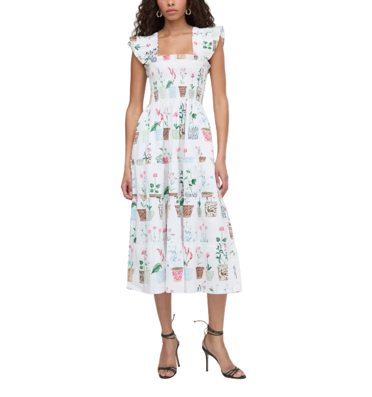 The Ellie Nap Dress in Flower Pots
