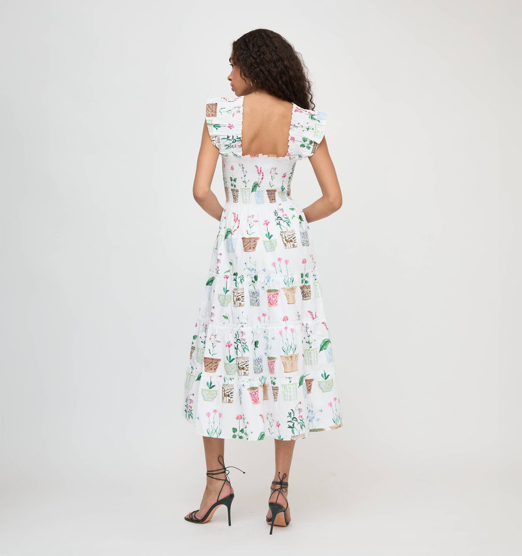 The Ellie Nap Dress in Flower Pots