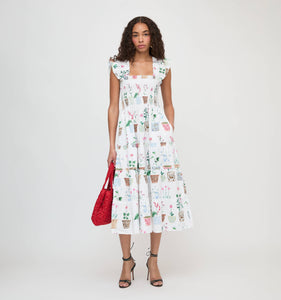 The Ellie Nap Dress in Flower Pots
