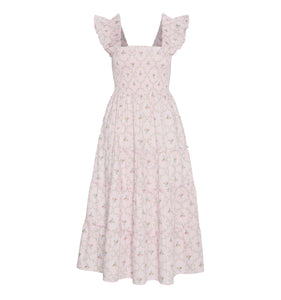 The Ellie Nap Dress in Light Pink Trellis