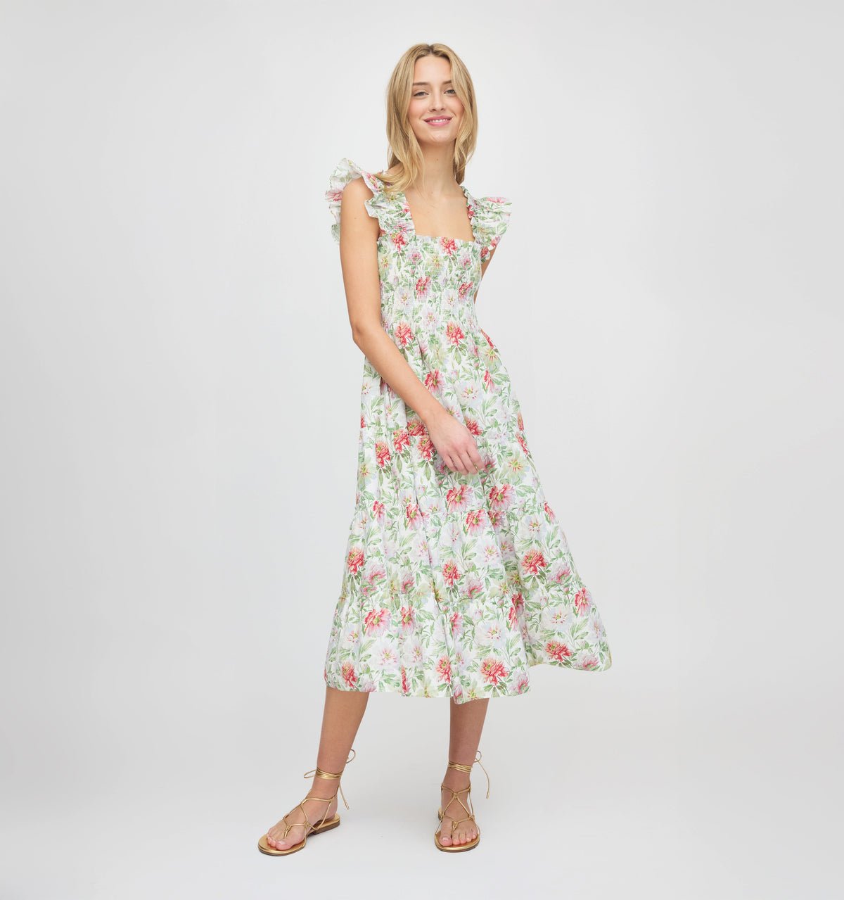 The Ellie Nap Dress in Peony Chintz