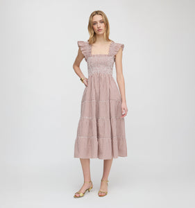The Ellie Nap Dress in Cognac Gingham