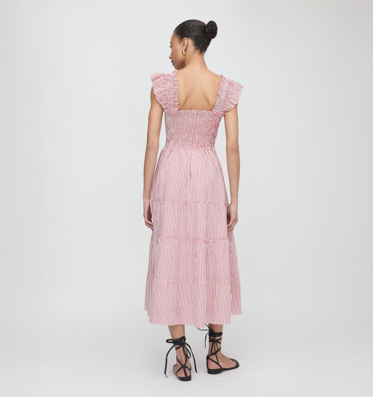 The Ellie Nap Dress in Red Ticking Stripe