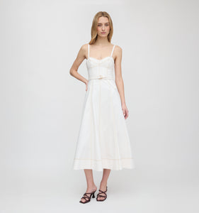 The Fiona Dress in Off White