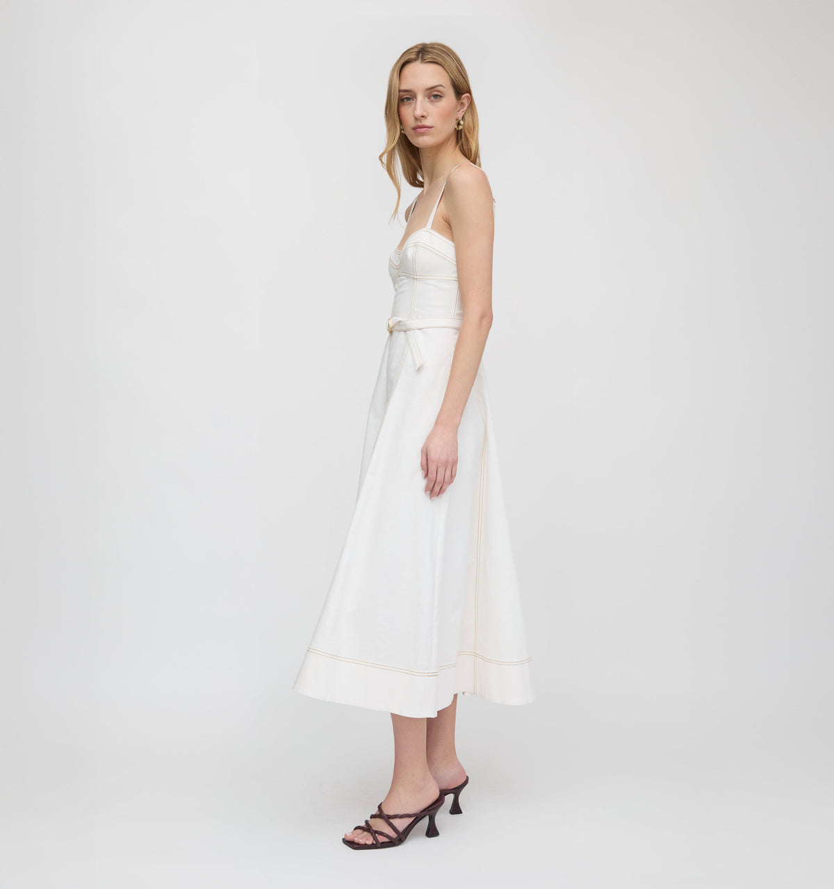 The Fiona Dress in Off White