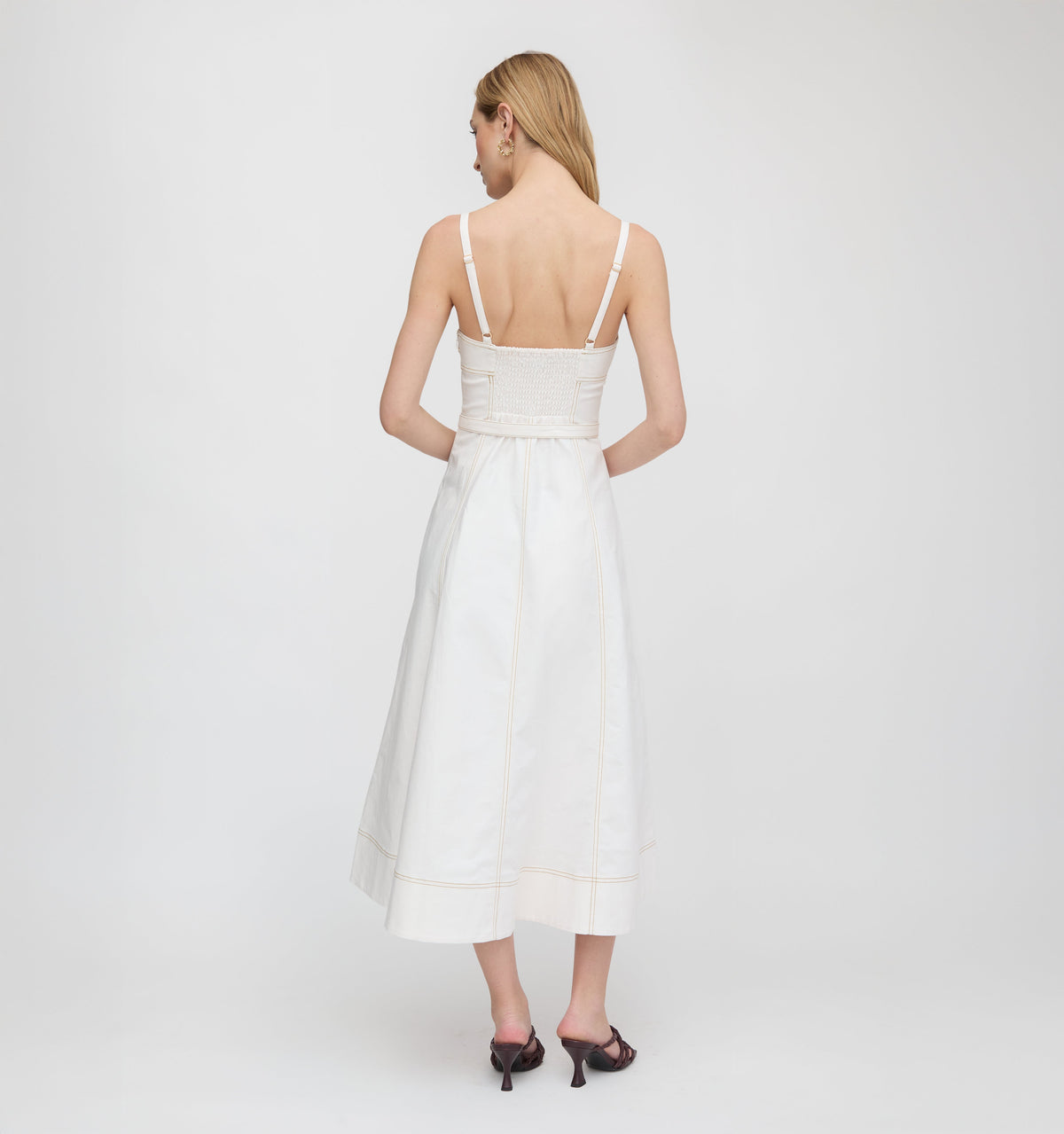 The Fiona Dress in Off White