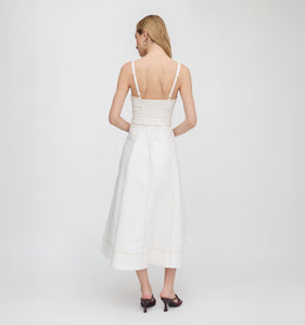 The Fiona Dress in Off White