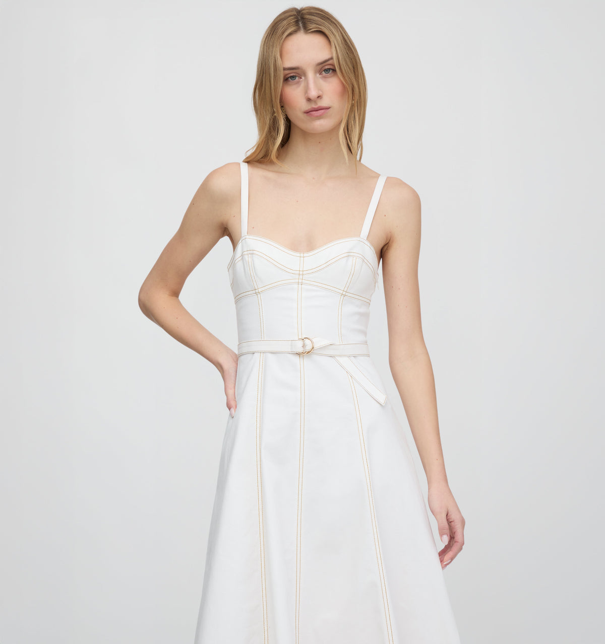 The Fiona Dress in Off White