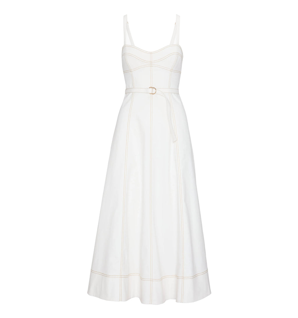 The Fiona Dress in Off White