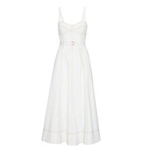 The Fiona Dress in Off White