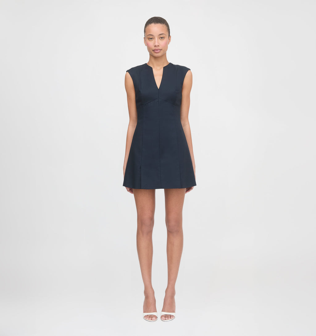 The Holly Dress in Dark Navy
