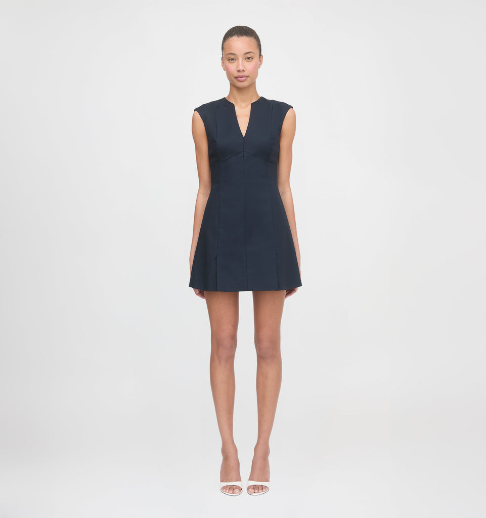 The Holly Dress in Dark Navy
