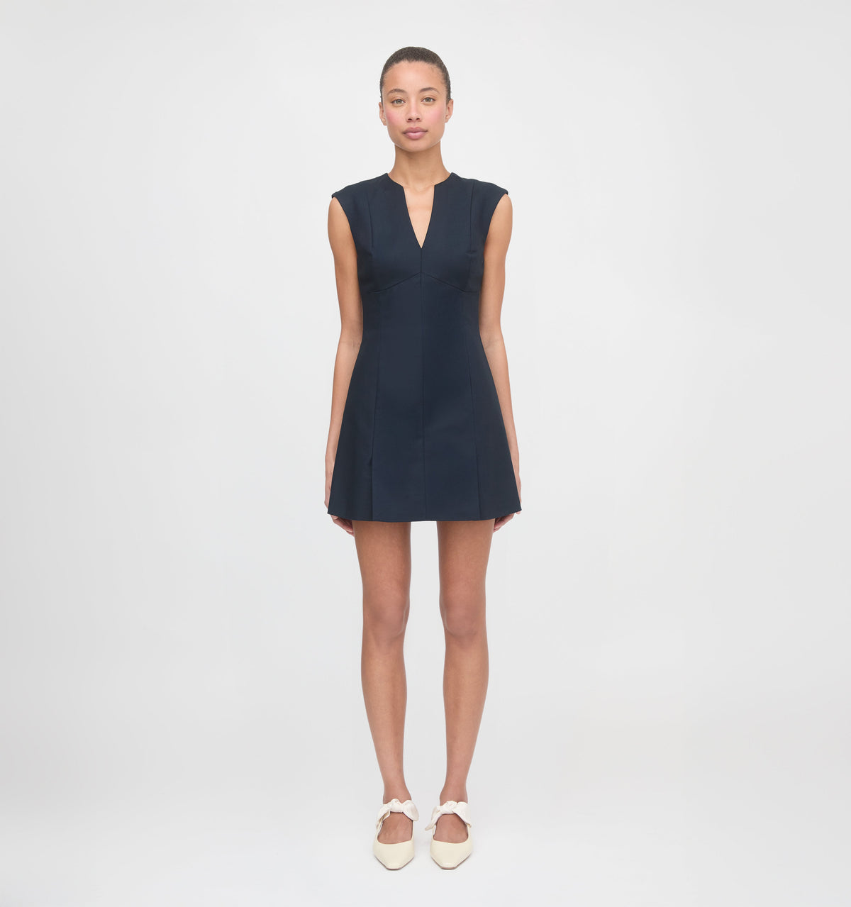 The Holly Dress in Dark Navy