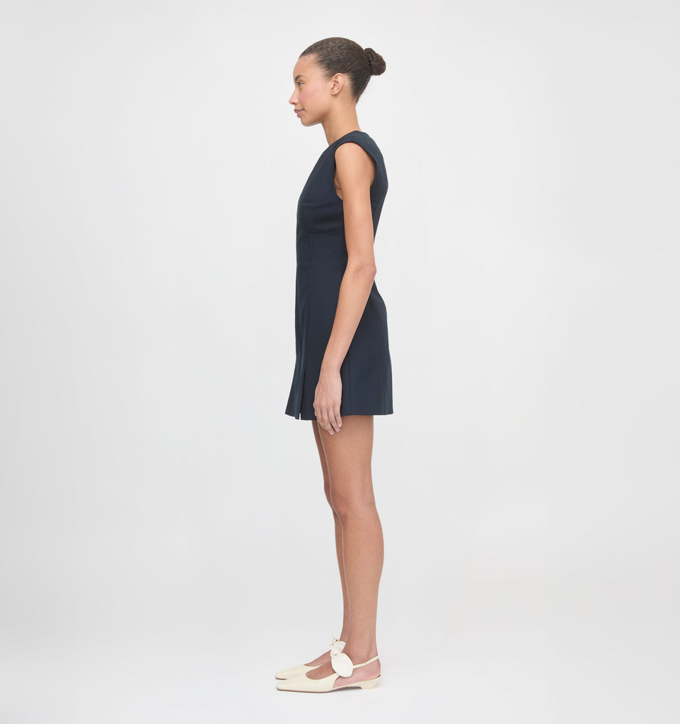 The Holly Dress in Dark Navy