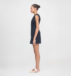The Holly Dress in Dark Navy