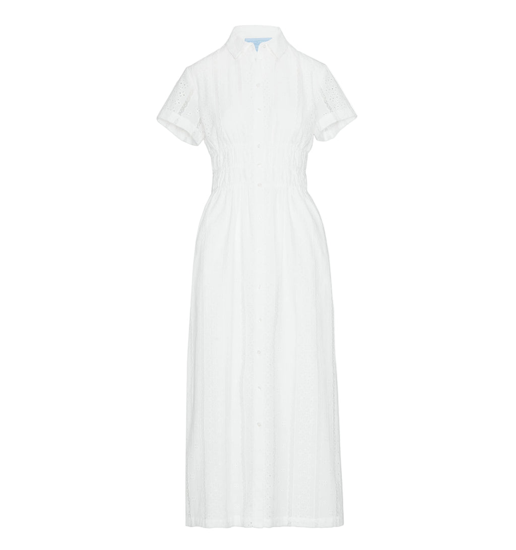The Jamie Nap Dress in White Broderie Voile