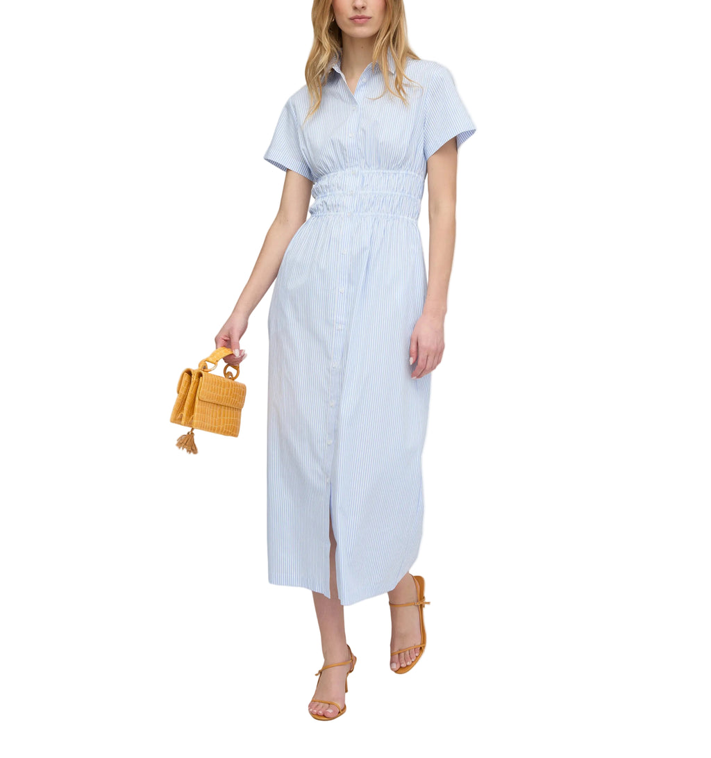 The Jamie Nap Dress in Blue/White Stripe