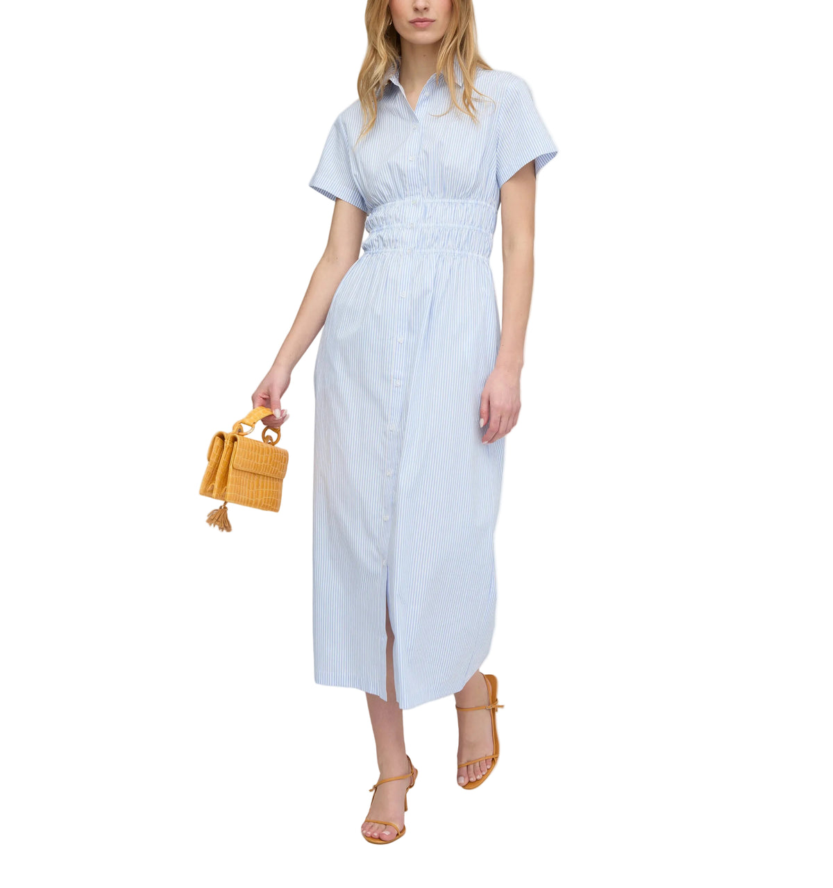 The Jamie Nap Dress in Blue/White Stripe