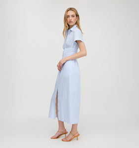 The Jamie Nap Dress in Blue/White Stripe