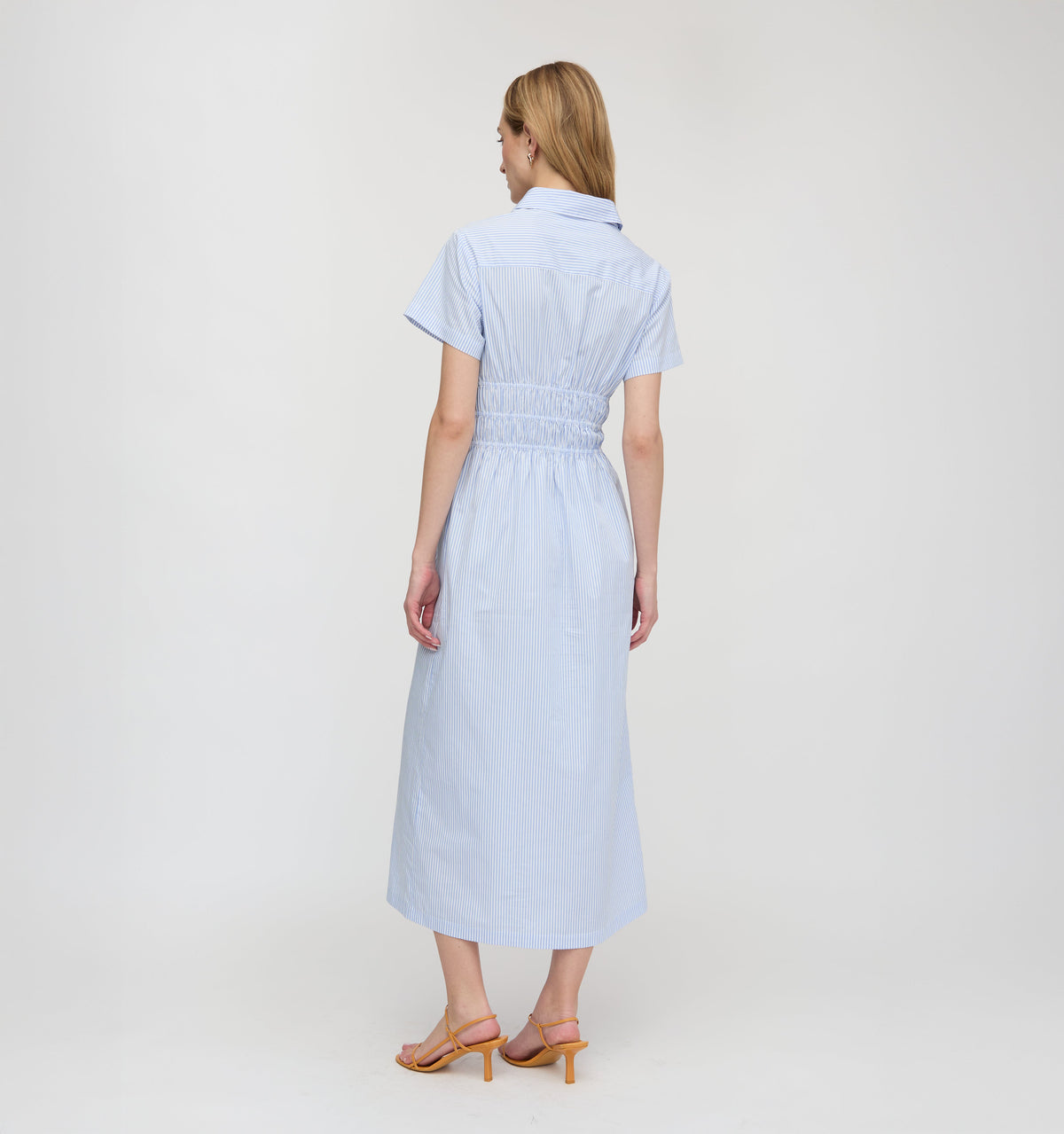 The Jamie Nap Dress in Blue/White Stripe