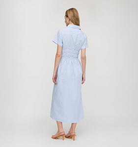The Jamie Nap Dress in Blue/White Stripe