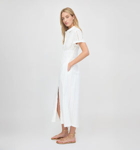 The Jamie Nap Dress in White Broderie Voile