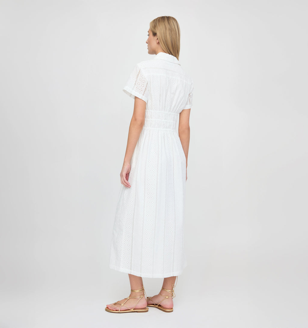The Jamie Nap Dress in White Broderie Voile