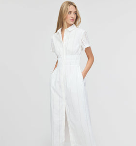 The Jamie Nap Dress in White Broderie Voile