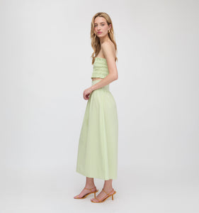 The June Nap Top in Lime Gingham