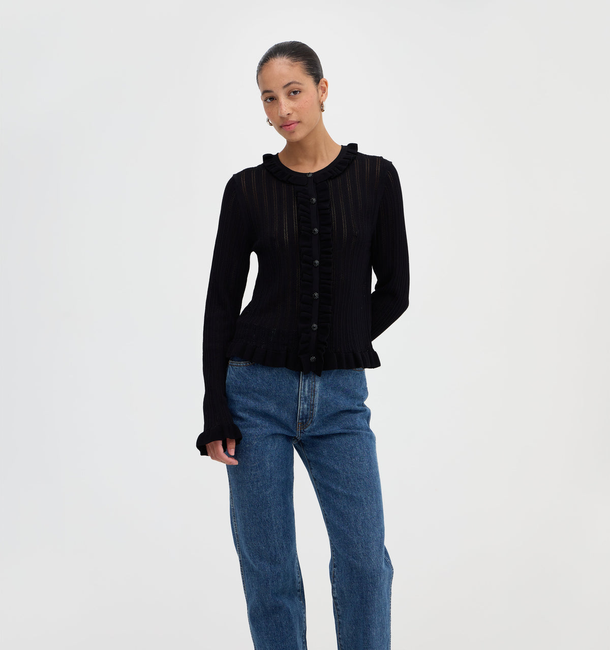 The Kyle Cardigan in Black
