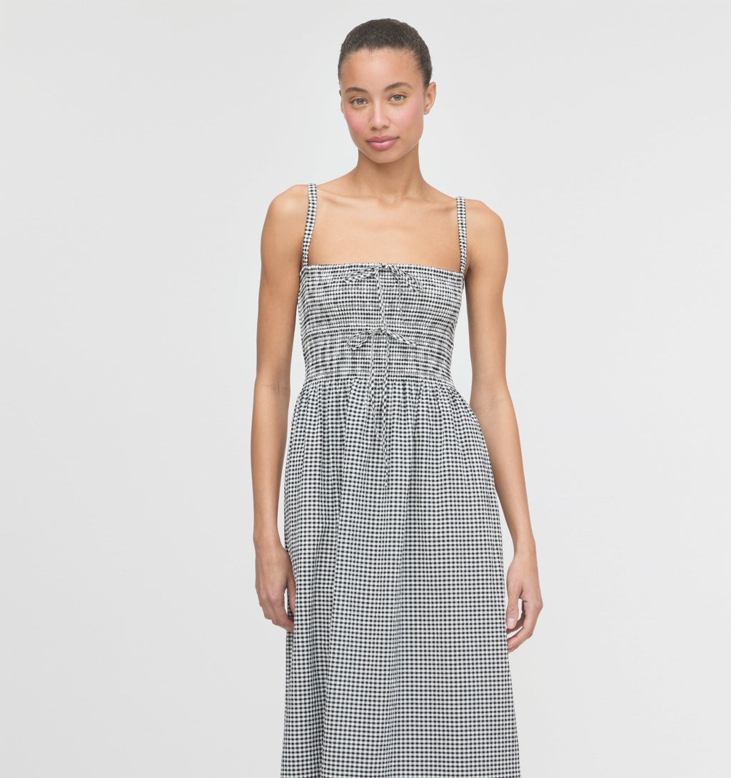 The Larissa Nap Dress | Black/Sand Gingham / XXL | | Hill House Home The Larissa Nap Dress | Black/Sand Gingham / XXL | | Hill House Home
