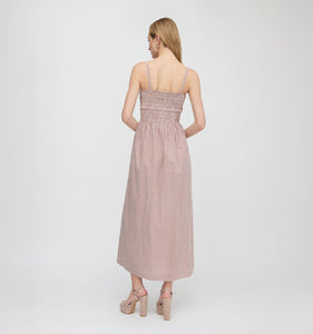 The Larissa Nap Dress in Cognac Gingham