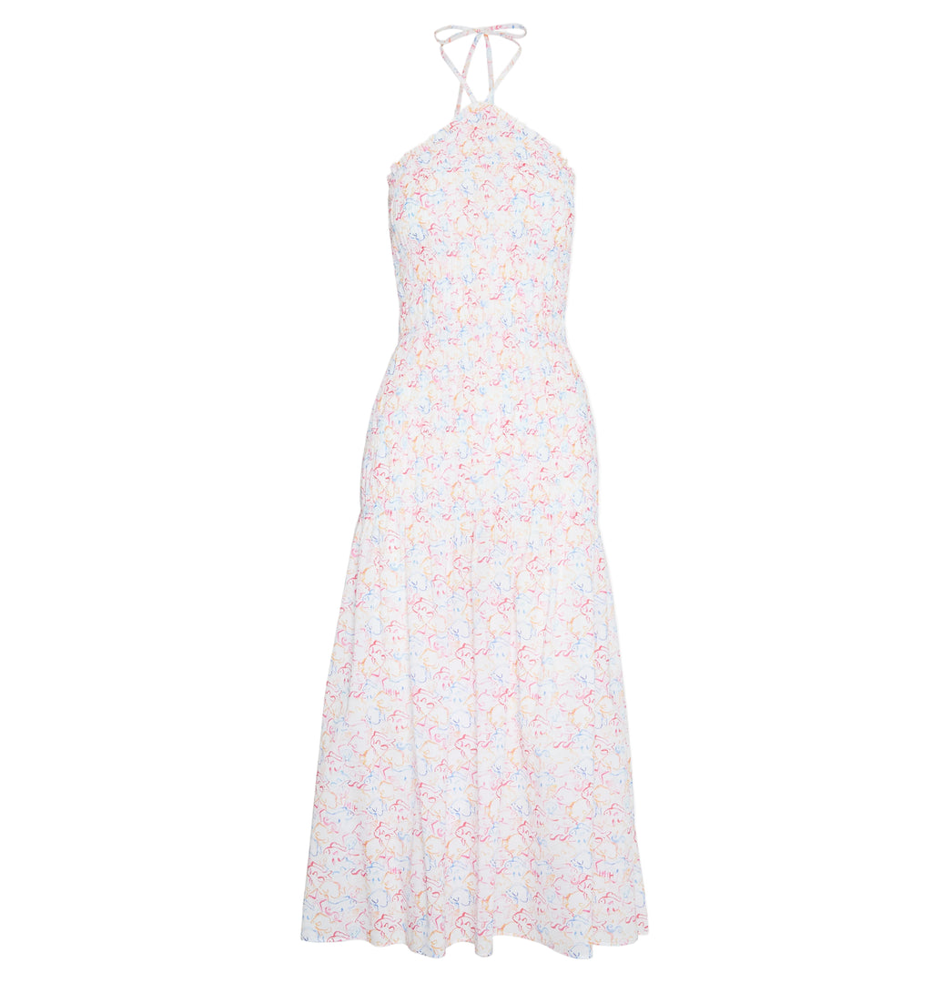The Lenora Beach Dress in Camo Fish